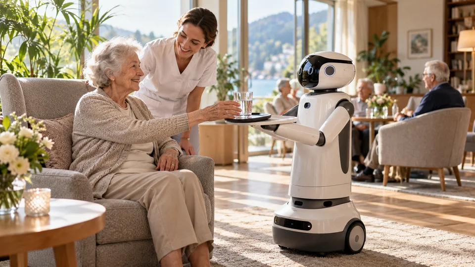 AI-generated visual of an illustrative robotics application